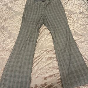 Lane Bryant the Allie dress pants black red and white plaid size 24L